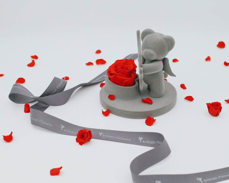 Forever Roses w/ Honey Teddy | Love Collection
