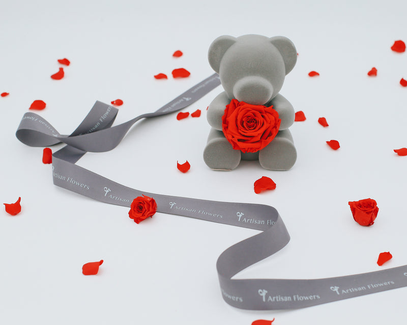 Forever Roses w/ Honey Teddy | Love Collection